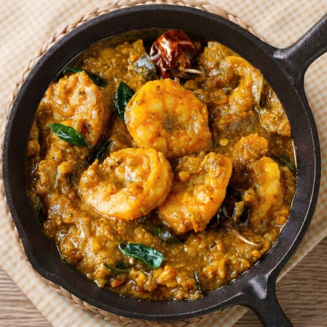 Shrimp Chettinad.