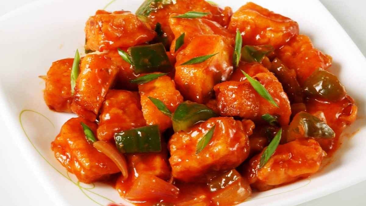 Paneer Manchurian.