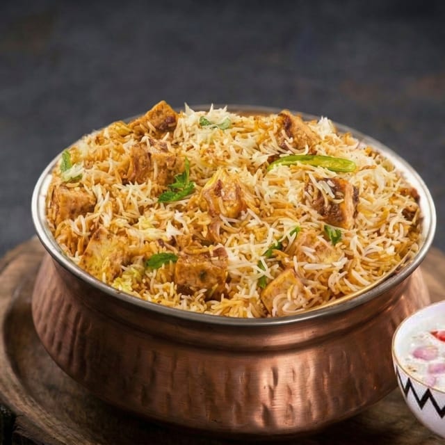 Paneer Biryani.